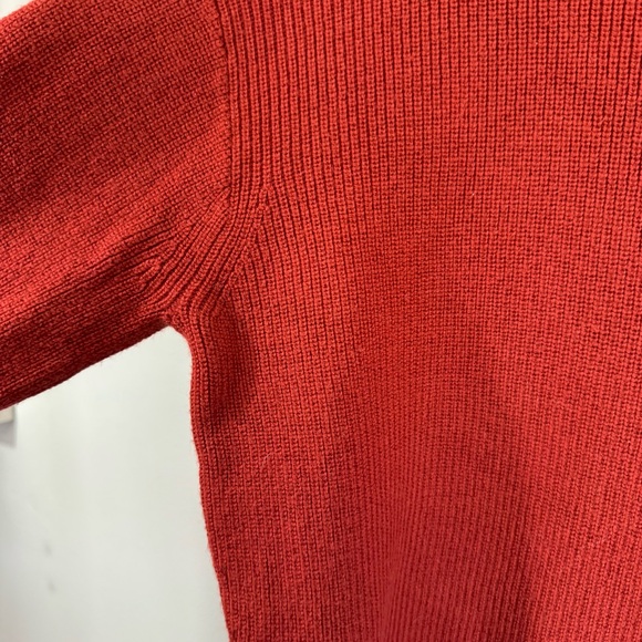 Lululemon Merino Wool Blend Ribbed Turtleneck Sweater Cayenne Rust Size 4 - Picture 5 of 10